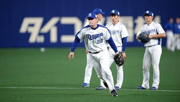 O apanhador Ariel José Martínez Camacho lembrará por muito tempo este dia no beisebol profissional japonês